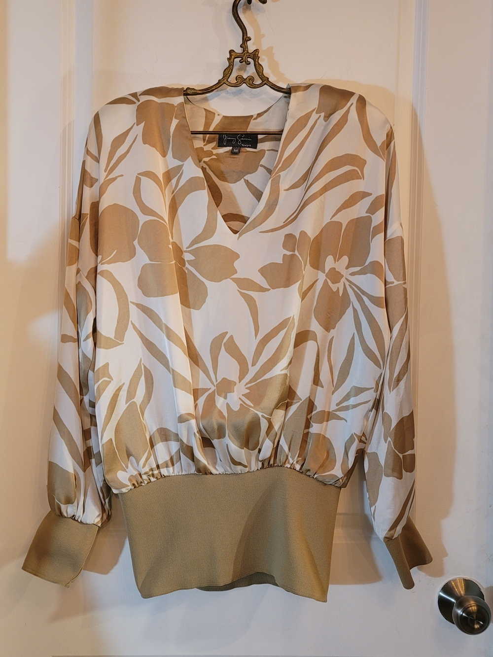 Shimmery Floral Blouse